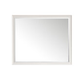  Glenbrooke 48'' W x 40'' H Wall Mounted Rectangle Mirror with Bright White Frame