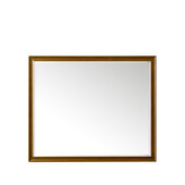 Glenbrooke 48'' W x 40'' H Wall Mounted Rectangle Mirror with Country Oak Frame