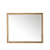  Glenbrooke 48'' W x 40'' H Wall Mounted Rectangle Mirror with Light Natural Oak Frame