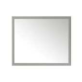  Glenbrooke 48'' W x 40'' H Wall Mounted Rectangle Mirror with Urban Gray Frame