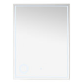  Tampa 29-1/2'' W x 39-3/8'' H Rectangular LED Wall Mounted Mirror in Glossy White Frame