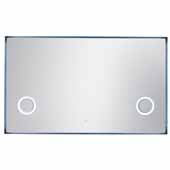  Levitate 70'' LED Wall Mounted, Rectangular Framed Mirror In Plated Nickel, 70''W x 2''D x 42''H