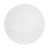 Orlando 36'' Diameter Round LED Wall Mounted Mirror in Frosted Acrylic, 36'' Diameter x 1-3/8'' D