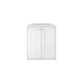  Chianti 24'' W Single Vanity Cabinet in Glossy White Finish, 23-5/8'' W x 18-1/8'' D x 33-1/2'' H