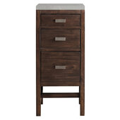  Addison 15'' W Base Cabinet with 3 Drawers, Mid Century Acacia and 3cm (1-3/8'') Thick Eternal Serena Quartz Top