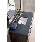  Addison 48'' W Single Vanity Set in Mid Century Acacia Finish with 3cm (1-3/8'') Thick Charcoal Soapstone Quartz Top and One (1) Sink, 47-7/8'' W x 23-3/8'' D x 34-1/2'' H