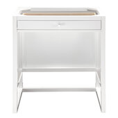  Athens 30'' Countertop Unit (Makeup Counter) in Glossy White, No Top
