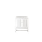  Athens 30'' W Single Vanity Cabinet, Glossy White