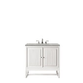  Athens 30'' W Single Vanity Cabinet, Glossy White, w/ 3cm (1-3/8'') Thick Eternal Serena Top
