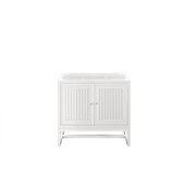  Athens 36'' W Single Vanity Cabinet, Glossy White