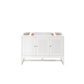  Athens 48'' W Single Vanity Cabinet, Glossy White