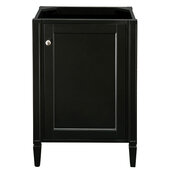  Britannia 24'' Single Vanity Base Cabinet Only in Black Onyx, 23-5/8'' W x 18-1/8'' D x 33-1/2'' H