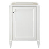  Britannia 24'' Single Vanity Base Cabinet Only in Glossy White, 23-5/8'' W x 18-1/8'' D x 33-1/2'' H