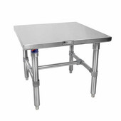  Machine Stands Stainless Steel Top Work Table w/ Galvanized Base & Bracing & Flat Top, Available in Different Sizes