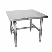  Machine Stands Stainless Steel Top Work Table w/ Stainless Steel Base & Bracing & Flat Top, Available in Different Sizes