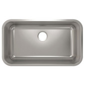  ProChef - ProInox Collection Stainless Steel Single Bowl Undermount Kitchen Sink<br> 30-3/4''W x 17-3/4''D x 9''H
