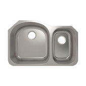  ProChef - ProInox Collection Stainless Steel Double Bowl Undermount Kitchen Sink<br> 31-1/8''W x 20-1/4''D x 9''H