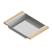JULIEN Tray For 16'' Sink, Maple Handles 12''W x 17''D x 2-1/4''H