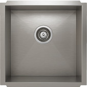  ProChef - ProInox Undermount Single Bowl Kitchen Sink, 18''W x 18''D x 8''H