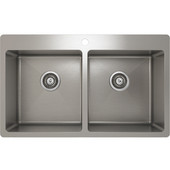  ProChef - ProInox Collection Stainless Steel Double Bowl Topmount Kitchen Sink,  33''W x 20''D x 9''H