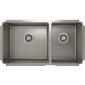  ProChef - ProInox Collection Stainless Steel Double Bowl Undermount Kitchen Sink,  33''W x 18''D x 10''H