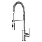  Peak Collection Professional Kitchen Faucet with Dual Spray, Polished Chrome