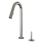 Apex Pull Down Kitchen Faucet with Dual Spray & Remote Single Lever, Brushed Nickel