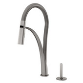  Abyss Professional Kitchen Faucet with Dual Spray & Remote Single Lever, Brushed Nickel