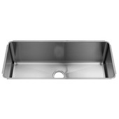 JULIEN Classic Collection 3284 Undermount 16 Gauge Stainless Steel Single Bowl Kitchen Sink, 34-1/2''W x 17-1/2''D x 8''H