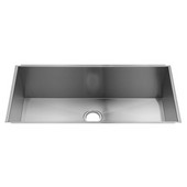  UrbanEdge® Collection Undermount Kitchen Sink with Single Bowl, 16 Gauge Stainless Steel,  34-1/2''W x 17-1/2''D x 8''H