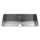  J7® Collection Undermount Kitchen Sink with Single Bowl, 16 Gauge Stainless Steel,  34-1/2''W x 17-1/2''D x 8''H