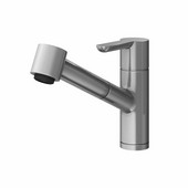 JULIEN Source Collection Contemporary Kitchen Faucet with Pull-Down Sprayhead in Polished Chrome
