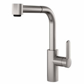 JULIEN Pure Collection Contemporary Kitchen Faucet with Pull-Down Sprayhead in Brushed Platinum