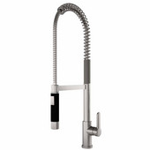 JULIEN Sky Collection Contemporary Kitchen Faucet with Swivel Spout Handle in Brushed Platinum