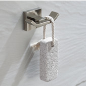  Aura Bathroom Double Hook in Brushed Nickel, 3'' W x 1-11/16'' D x 1-9/16'' H