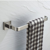  Aura Bathroom Towel Ring in Brushed Nickel, 9-1-4'' W x 2-15/16'' D x 1-5/8'' H