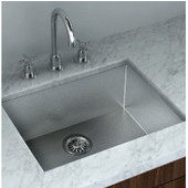  Stainless Steel Single Bowl Undermount Kitchen Sink, 304 Stainless Steel, 18 gauge, 23''W x 18''D x 10-1/4''H