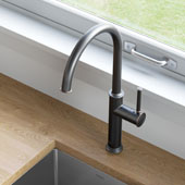 KRAUS Sellette™ Single Handle Kitchen Bar/Prep Faucet, Oil Rubbed Bronze Finish, Faucet Height: 16-1/2'' H, Spout Reach: 8'' D, Spout Height: 12-1/8'' H
