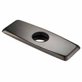  Deck Plate for Single Hole Bathroom Faucet In Oil Rubbed Bronze, 6-1/4''W x 2-1/2''D x 1/4''H