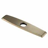  DP02 Series  #KRS-DP02BB 10'' Deck Plate for Kitchen Faucet in Brushed Brass, 10-1/4'' W x 2-1/2'' D x 1/4'' H