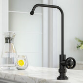 KRAUS Urbix™ 100% Lead-Free Kitchen Water Filter Faucet in Matte Black, Faucet Height: 11'' H, Spout Reach: 5-3/8'' D, Spout Height: 9-3/8'' H