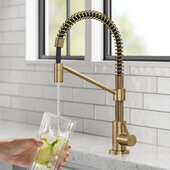  Bolden™ Single Handle Drinking Water Filter Faucet for Reverse Osmosis or Water Filtration System, Brushed Brass, Faucet Height: 12-1/8'' H