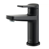 KRAUS Indy™ Single Handle Bathroom Faucet In Matte Black, Spout Height: 4-5/8'', Spout Reach: 5-1/8''
