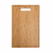 Organic Solid Bamboo Cutting Board for Kitchen Sink, 18-1/2''W x 12''D x 3/4''H