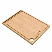 KRAUS Solid Bamboo Cutting Board with Mobile Device Holder for Workstation Kitchen Sink, 16-3/4'' W x 12'' D x 3/4'' H