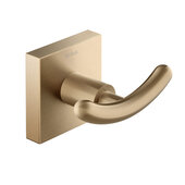  Ventus™ Bathroom Robe and Towel Double Hook, Brushed Gold, 2-5/8'' W x 2'' D x 1-3/4'' H