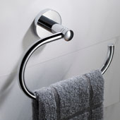 Elie™ Bathroom Towel Ring, Chrome, 8'' W x 2-3/4'' D x 5-3/8'' H