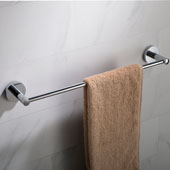  Elie™ 19'' Bathroom Towel Bar, Chrome, 19-1/2'' W x 2-7/8'' D x 2-1/8'' H, Center to Center: 17-3/4''