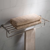  Elie™ Bathroom Shelf with Towel Bar, Brushed Nickel, 25-3/4'' W x 8-1/8'' D x 5-1/2'' H, Center to Center: 23-5/8''