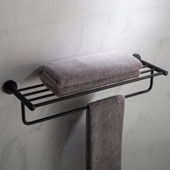  Elie™ Bathroom Shelf with Towel Bar, Matte Black, 25-3/4'' W x 8-1/8'' D x 5-1/2'' H, Center to Center: 23-5/8''